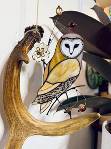 Glass Barn owl