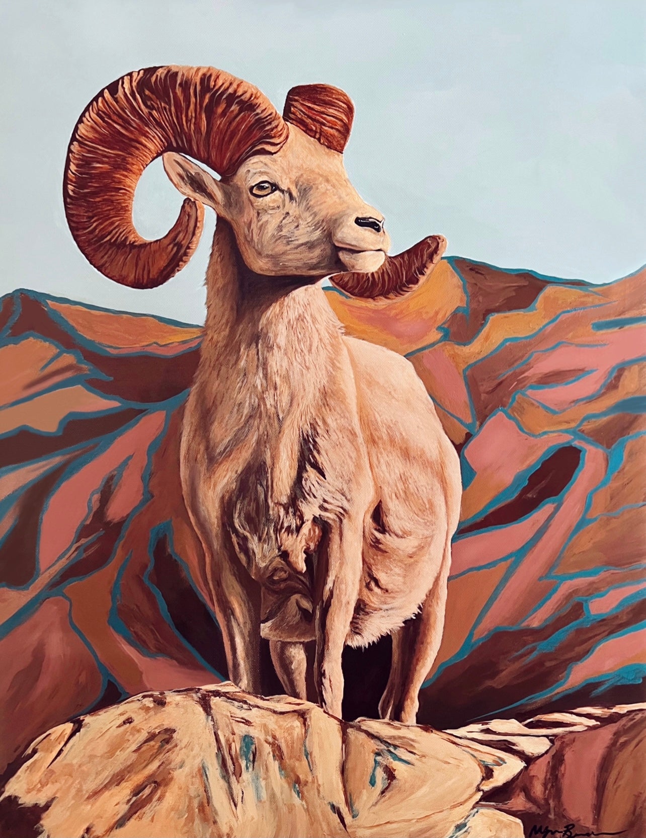 Desert Sheep Print
